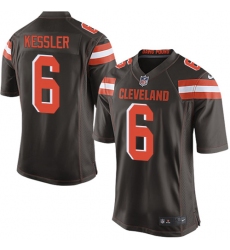 Men's Nike Cleveland Browns #6 Cody Kessler Game Brown Team Color NFL Jersey