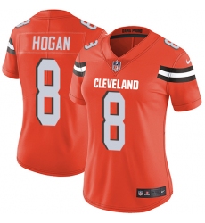 Women's Nike Cleveland Browns #8 Kevin Hogan Elite Orange Alternate NFL Jersey