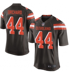 Men's Nike Cleveland Browns #44 Nate Orchard Game Brown Team Color NFL Jersey