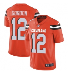 Youth Nike Cleveland Browns #12 Josh Gordon Elite Orange Alternate NFL Jersey