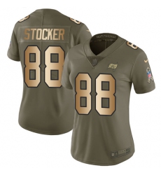 Women's Nike Tampa Bay Buccaneers #88 Luke Stocker Limited Olive/Gold 2017 Salute to Service NFL Jersey