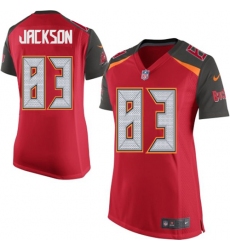 Women's Nike Tampa Bay Buccaneers #83 Vincent Jackson Game Red Team Color NFL Jersey