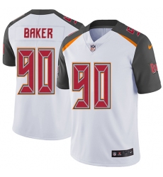 Youth Nike Tampa Bay Buccaneers #90 Chris Baker White Vapor Untouchable Limited Player NFL Jersey