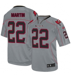 Men's Nike Tampa Bay Buccaneers #22 Doug Martin Elite Lights Out Grey NFL Jersey