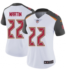Women's Nike Tampa Bay Buccaneers #22 Doug Martin Elite White NFL Jersey