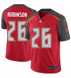 Men's Nike Tampa Bay Buccaneers #26 Josh Robinson Red Team Color Vapor Untouchable Limited Player NFL Jersey