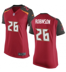 Women's Nike Tampa Bay Buccaneers #26 Josh Robinson Game Red Team Color NFL Jersey