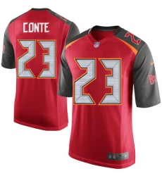 Men's Nike Tampa Bay Buccaneers #23 Chris Conte Game Red Team Color NFL Jersey