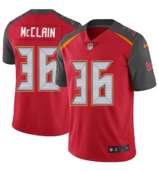 Youth Nike Tampa Bay Buccaneers #36 Robert McClain Elite Red Team Color NFL Jersey