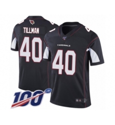 Men's Arizona Cardinals #40 Pat Tillman Black Alternate Vapor Untouchable Limited Player 100th Season Football Jersey