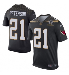 Men's Nike Arizona Cardinals #21 Patrick Peterson Elite Black Team Irvin 2016 Pro Bowl NFL Jersey