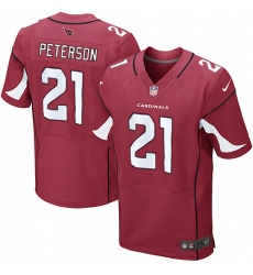Men's Nike Arizona Cardinals #21 Patrick Peterson Elite Red Team Color NFL Jersey