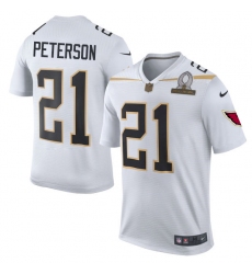 Men's Nike Arizona Cardinals #21 Patrick Peterson Elite White Team Rice 2016 Pro Bowl NFL Jersey