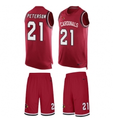 Men's Nike Arizona Cardinals #21 Patrick Peterson Limited Red Tank Top Suit NFL Jersey