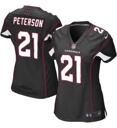 Women's Nike Arizona Cardinals #21 Patrick Peterson Game Black Alternate NFL Jersey