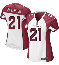 Women's Nike Arizona Cardinals #21 Patrick Peterson Game White NFL Jersey
