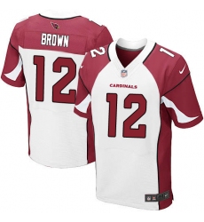 Men's Nike Arizona Cardinals #12 John Brown Elite White NFL Jersey