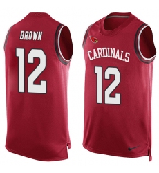 Men's Nike Arizona Cardinals #12 John Brown Limited Red Player Name & Number Tank Top NFL Jersey