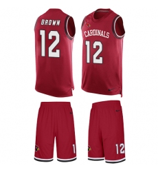 Men's Nike Arizona Cardinals #12 John Brown Limited Red Tank Top Suit NFL Jersey
