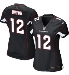 Women's Nike Arizona Cardinals #12 John Brown Game Black Alternate NFL Jersey