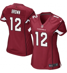 Women's Nike Arizona Cardinals #12 John Brown Game Red Team Color NFL Jersey