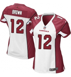 Women's Nike Arizona Cardinals #12 John Brown Game White NFL Jersey