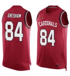 Men's Nike Arizona Cardinals #84 Jermaine Gresham Limited Red Player Name & Number Tank Top NFL Jersey