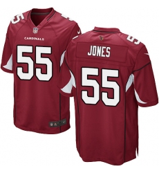 Men's Nike Arizona Cardinals #55 Chandler Jones Game Red Team Color NFL Jersey