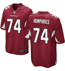 Men's Nike Arizona Cardinals #74 D.J. Humphries Game Red Team Color NFL Jersey