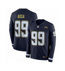 Men's Nike Los Angeles Chargers #99 Joey Bosa Limited Navy Blue Therma Long Sleeve NFL Jersey Men's Nike Los Angeles Chargers #99 Joey Bosa Limited Navy Blue Therma Long Sleeve NFL Jersey