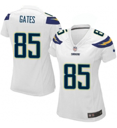 Women's Nike Los Angeles Chargers #85 Antonio Gates Game White NFL Jersey