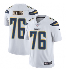 Youth Nike Los Angeles Chargers #76 Russell Okung White Vapor Untouchable Limited Player NFL Jersey
