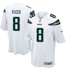 Men's Nike Los Angeles Chargers #8 Drew Kaser Game White NFL Jersey
