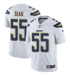 Youth Nike Los Angeles Chargers #55 Junior Seau Elite White NFL Jersey