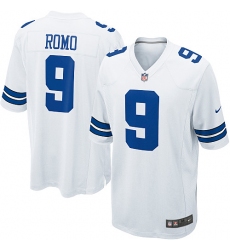 Men's Nike Dallas Cowboys #9 Tony Romo Game White NFL Jersey