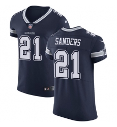 Men's Nike Dallas Cowboys #21 Deion Sanders Navy Blue Team Color Vapor Untouchable Elite Player NFL Jersey