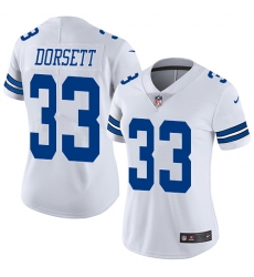Women's Nike Dallas Cowboys #33 Tony Dorsett Elite White NFL Jersey