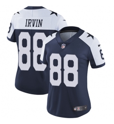 Women's Nike Dallas Cowboys #88 Michael Irvin Elite Navy Blue Throwback Alternate NFL Jersey