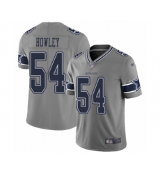 Men's Dallas Cowboys #54 Chuck Howley Limited Gray Inverted Legend Football Jersey