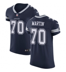 Men's Nike Dallas Cowboys #70 Zack Martin Navy Blue Team Color Vapor Untouchable Elite Player NFL Jersey