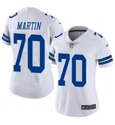 Women's Nike Dallas Cowboys #70 Zack Martin Elite White NFL Jersey