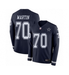 Youth Nike Dallas Cowboys #70 Zack Martin Limited Navy Blue Therma Long Sleeve NFL Jersey