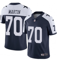 Youth Nike Dallas Cowboys #70 Zack Martin Navy Blue Throwback Alternate Vapor Untouchable Limited Player NFL Jersey