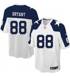 Men's Nike Dallas Cowboys #88 Dez Bryant Game White Throwback Alternate NFL Jersey