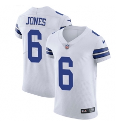 Men's Nike Dallas Cowboys #6 Chris Jones Elite White NFL Jersey