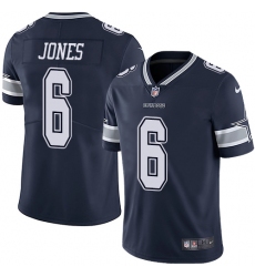 Youth Nike Dallas Cowboys #6 Chris Jones Navy Blue Team Color Vapor Untouchable Limited Player NFL Jersey