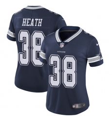 Women's Nike Dallas Cowboys #38 Jeff Heath Elite Navy Blue Team Color NFL Jersey