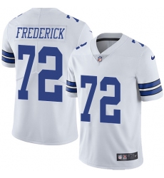 Youth Nike Dallas Cowboys #72 Travis Frederick White Vapor Untouchable Limited Player NFL Jersey