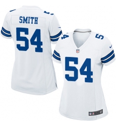 Women's Nike Dallas Cowboys #54 Jaylon Smith Game White NFL Jersey