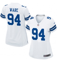 Women's Nike Dallas Cowboys #94 DeMarcus Ware Game White NFL Jersey